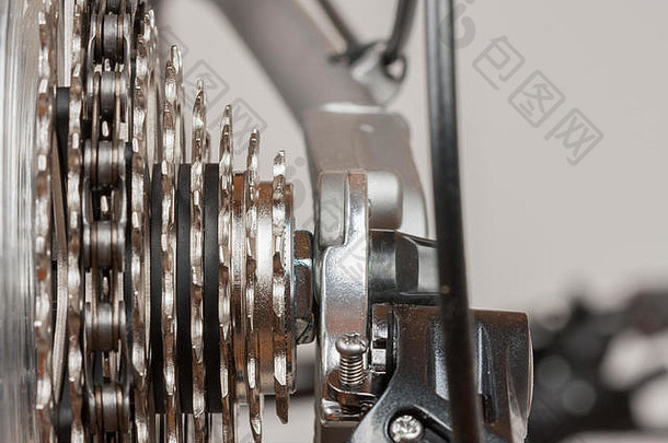 关闭速度盒式磁带后轮自行车工作室照片