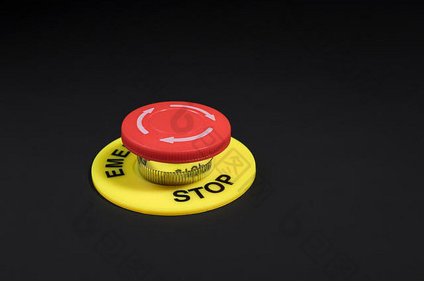 黑色背景上的大红<strong>按钮</strong>-比喻“手指按<strong>按钮</strong>”，可能是手指按核<strong>按钮</strong>，以及让事情停止的概念。