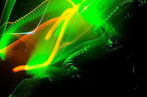 lasershow俱乐部迪斯科音乐摘要绿色激光