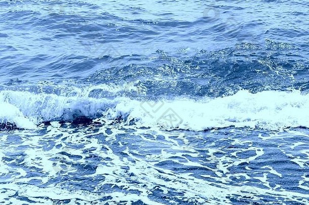 海海洋水放松波反射美丽的梯度米色蓝色的颜色健美的经典蓝色的