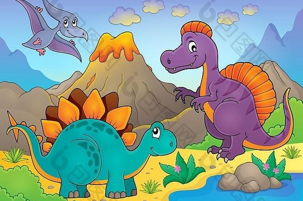 恐龙主题图片5-图片插图。