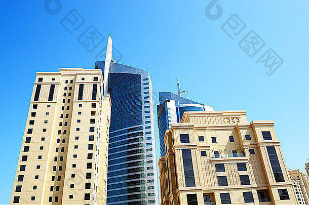 阿联酋迪拜JBR摩天大楼景观