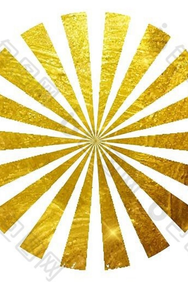 黄金油漆闪闪发光的变形艺术插图