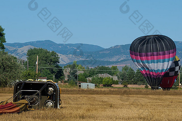 热空气气球场节日loveland科罗拉多州