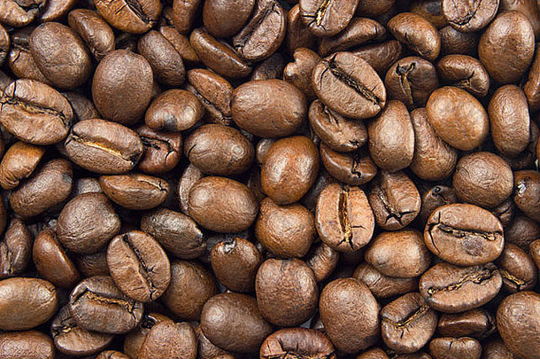 天然烘焙咖啡豆图案