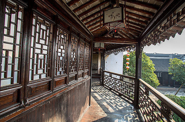 <strong>中国</strong>人传统的木走廊