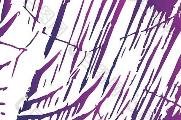 紫色<strong>抓痕</strong>抽象背景，白色上有粗哑效果