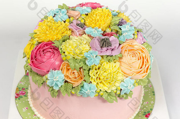 漂亮的装饰花蛋糕