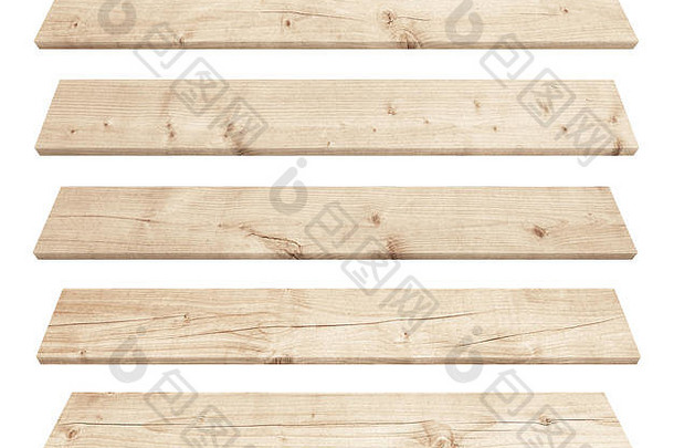 棕色（的）的角度来看木木板孤立的白色背景