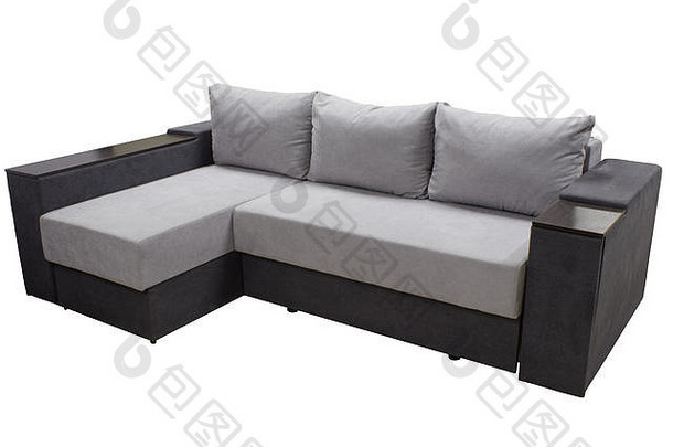 现代时尚的的双色角落里沙发枕头