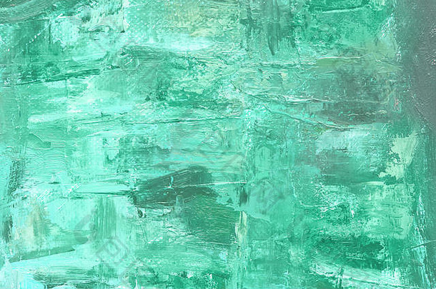 彩色的帆布石油油漆绿色颜色明亮的饱和摘要背景复制空间概念有创意的大气艺术事件教育