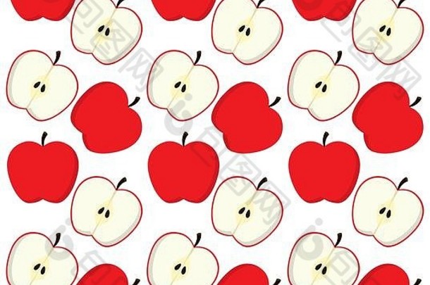 苹果水果背景设计