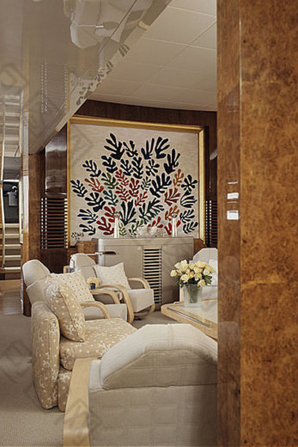 大花图片现代酒店休息室米色家具