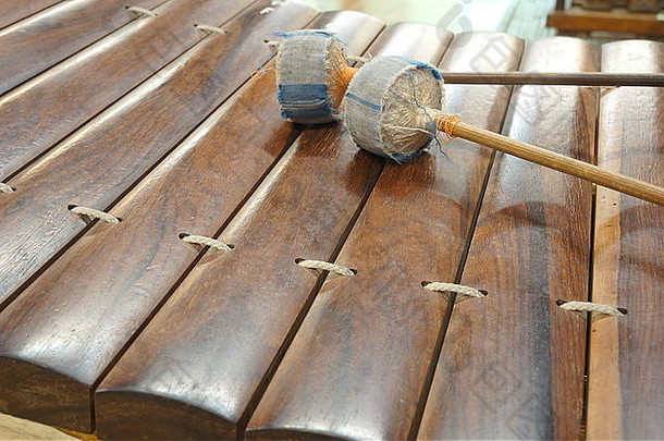泰国国家音乐仪器古老的拉纳德