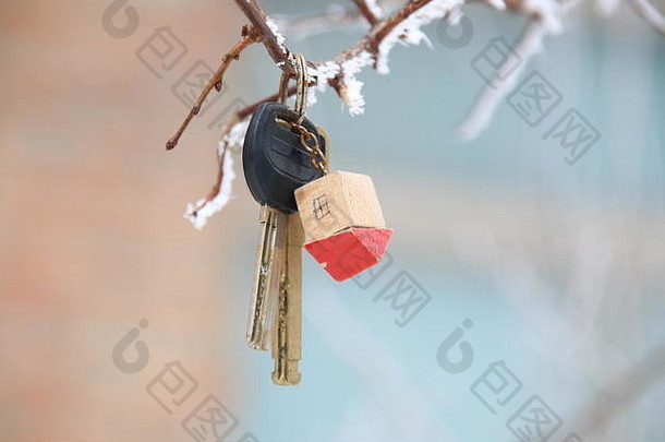 房子键房子钥匙链