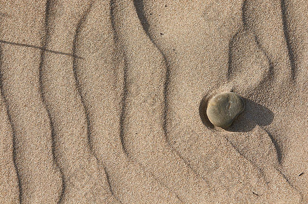 被风吹平的<strong>沙粒</strong>纹理，含卵石#8