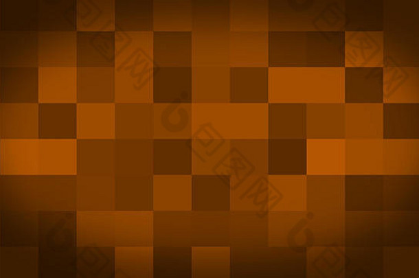 橙色运动抽象背景彩色像素闪烁和切换。马赛克瓷砖发光的动画背景。用强光移动<strong>科技</strong>广场。抽象红<strong>方块</strong>背景
