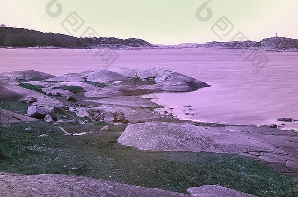 斯道拉阿蒙德岛上的紫外线海滩