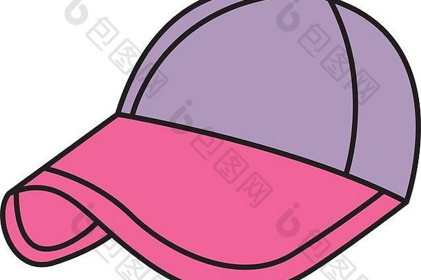 体育运动帽紫色的粉红色的附件时尚