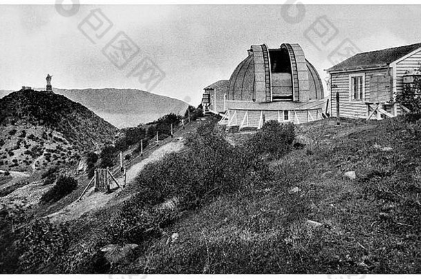 1925在圣地亚哥智利圣克里斯托瓦尔山的利克天文台加利福尼亚大学