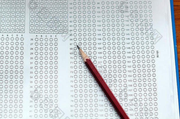 眼镜铅笔标准化测试形式答案冒气泡铅笔焦点回答表
