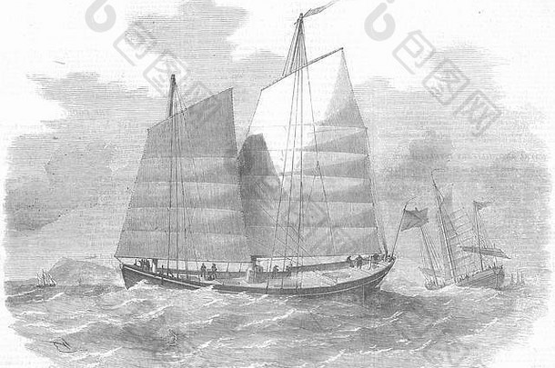 1857年，招商局在广东河雇佣了洛查斯。伦敦新闻画报