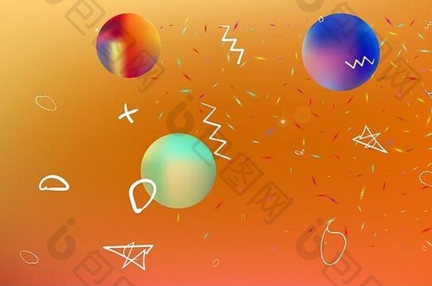空间主题背景插图有用hi-res新鲜的插图模糊星星行星迹象色彩斑斓的宇宙空间背景