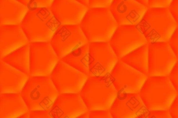 郁郁葱葱的熔岩橙色彩色的几何无缝的模式包装器壁纸摘要背景