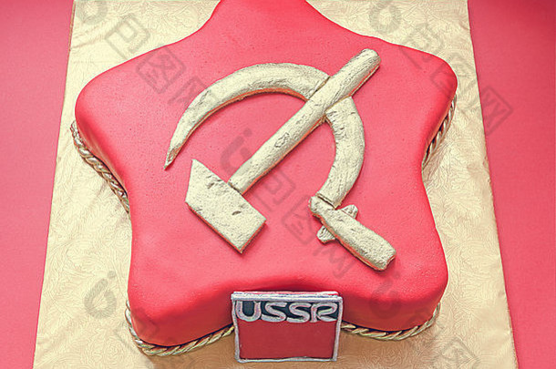 细节蛋糕准备聚会，派对苏联联盟