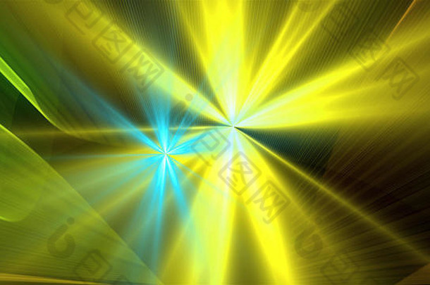 明亮的随机灯现代霓虹灯技术泛光照明渲染电脑生成的插图