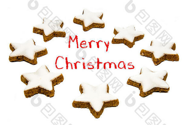 圣诞祝福-饼干和短信
