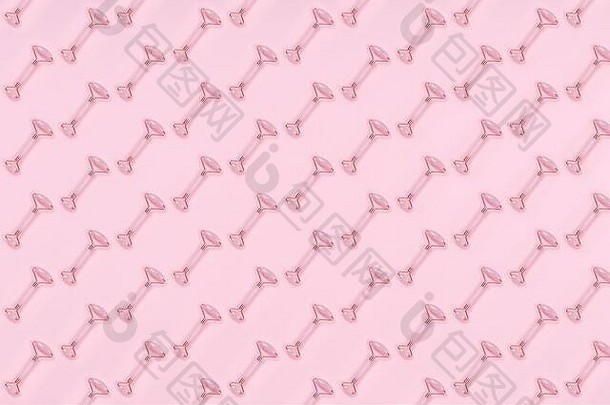 模式玉辊粉红色的下降美护理时间女孩时间概念的地方文本