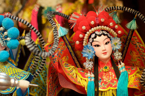 关闭图片美丽的中国人歌剧娃娃捕获中央市场(泥马来西亚