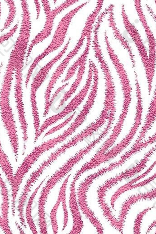 无缝粉色斑马皮图案。迷人的斑马皮印花