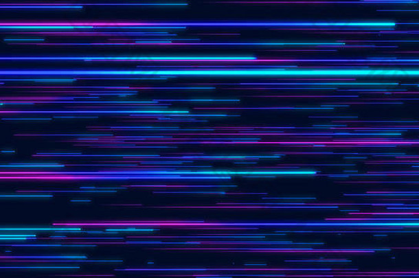 蓝色的紫色的摘要径向行几何背景数据流爆炸明星光学纤维运动效果背景