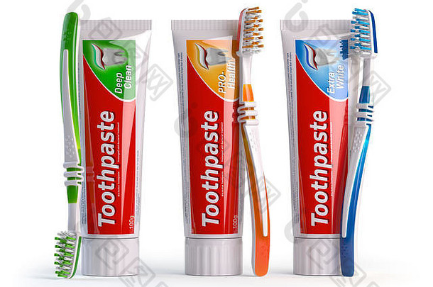 牙膏类型牙刷颜色插图