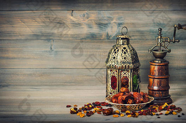 金灯笼古董机东方阿拉伯语装饰古董风格健美的图片