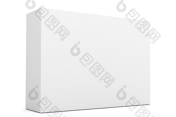 空白零售产品盒概念图