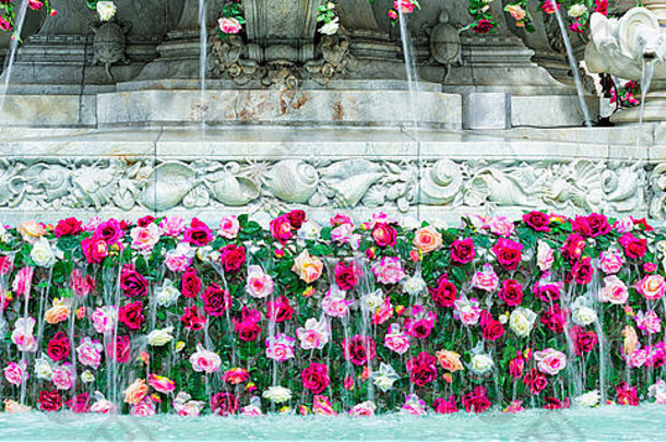 雅各宾派广场世界公约玫瑰社会里昂罗纳法国