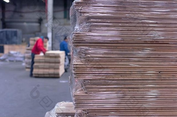 木材地板工厂桩减少木工厂存储仓库木材仓库