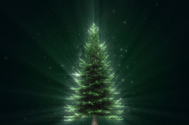 闪亮的圣诞树