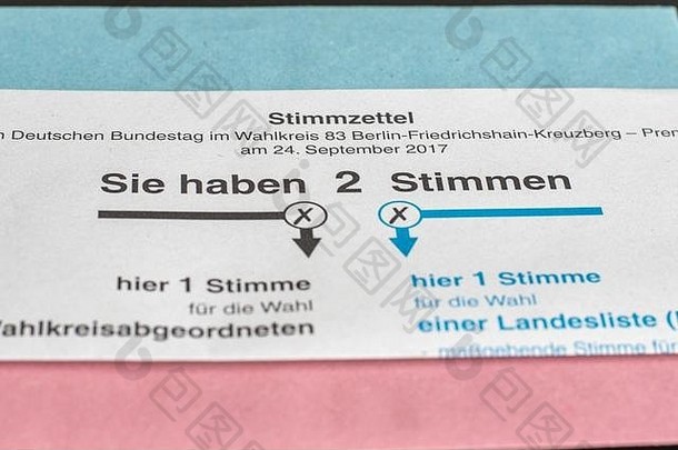 轮询卡缺席投票选举文档德国联邦选举德国欧洲