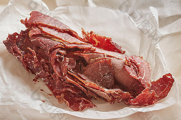 片干牛肉传统的食物宾西法尼亚美国