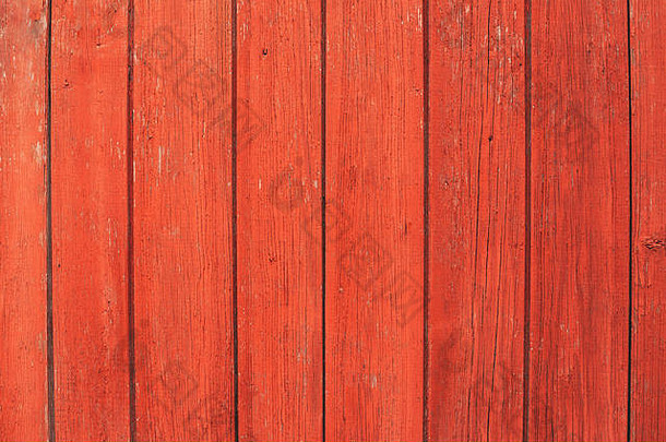 陈年自然旧红和活<strong>珊瑚色</strong>过时的木板背景。