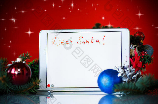 信圣诞老人老人平板电脑