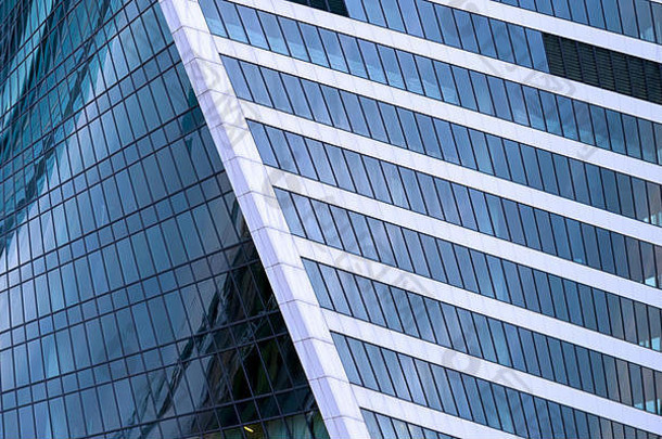 现代简约体系结构很多广场玻璃窗户颜色建筑节奏窗户几何模式