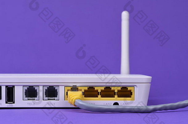 连接到internet路由器的电缆