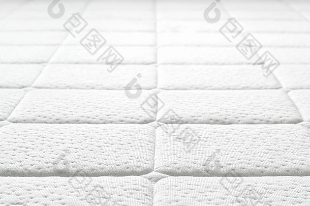 特写镜头白色床垫纹理急速地说绗缝材料舒适的床垫复制空间