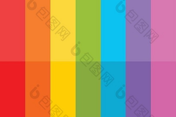 彩虹色彩概念图中的彩色背景