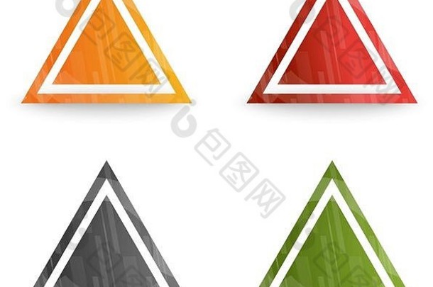 设计三角形标志元素